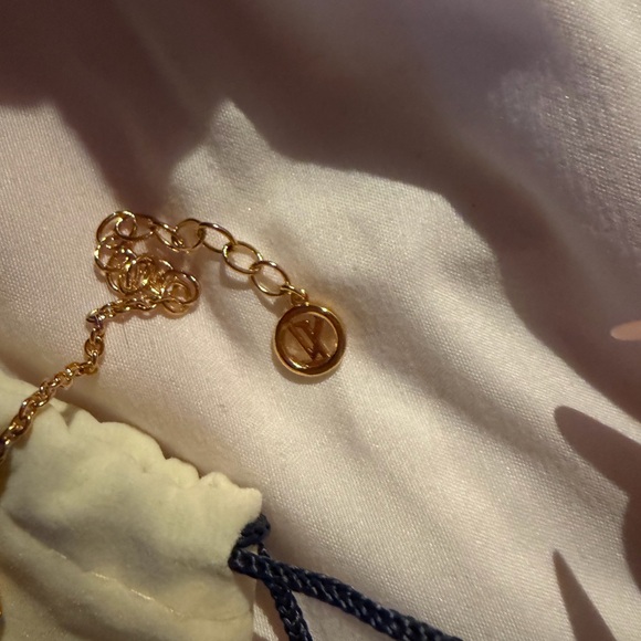 Louis Vuitton Gold Initial Necklace - Picture 3 of 4